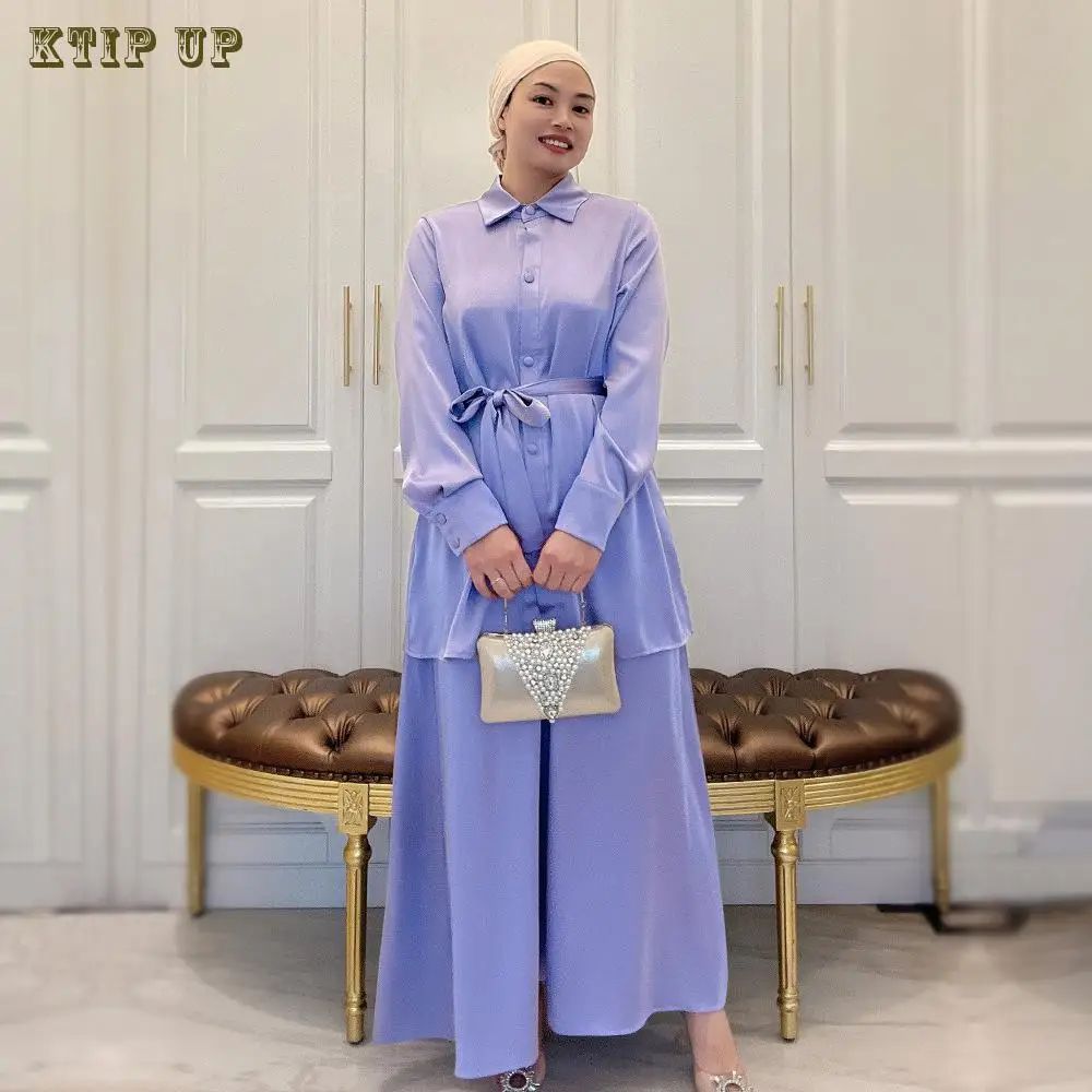 Ramadan Dubai Saudi Arabia Solid Color Small Fresh Lace Up Middle Eastern Dubai Top+half Skirt Set Abaya Turkish Women Clothing
Ramadan Dubai Saudi Arabia Solid Color Small Fresh Lace Up Middle Eastern Dubai Top+half Skirt Set Abaya Turkish Women Clothing