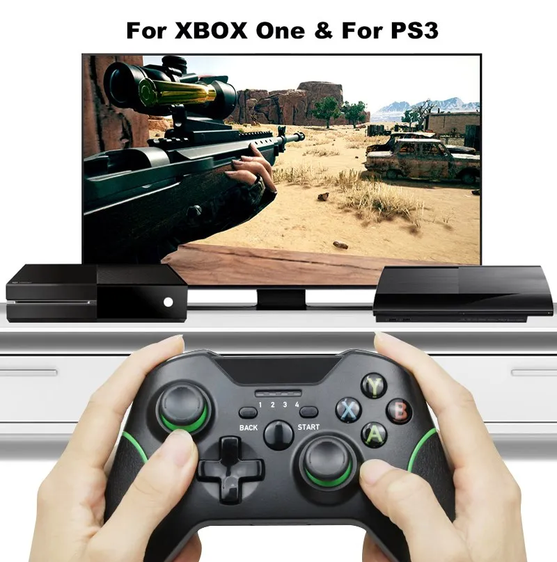 2.4G Wireless Game Controller 2.4G Dual Vibration Gamepad Joystick Replacement for Xbox One Replacement for PS3 PC Laptop
2.4G Wireless Game Controller 2.4G Dual Vibration Gamepad Joystick Replacement for Xbox One Replacement for PS3 PC Laptop