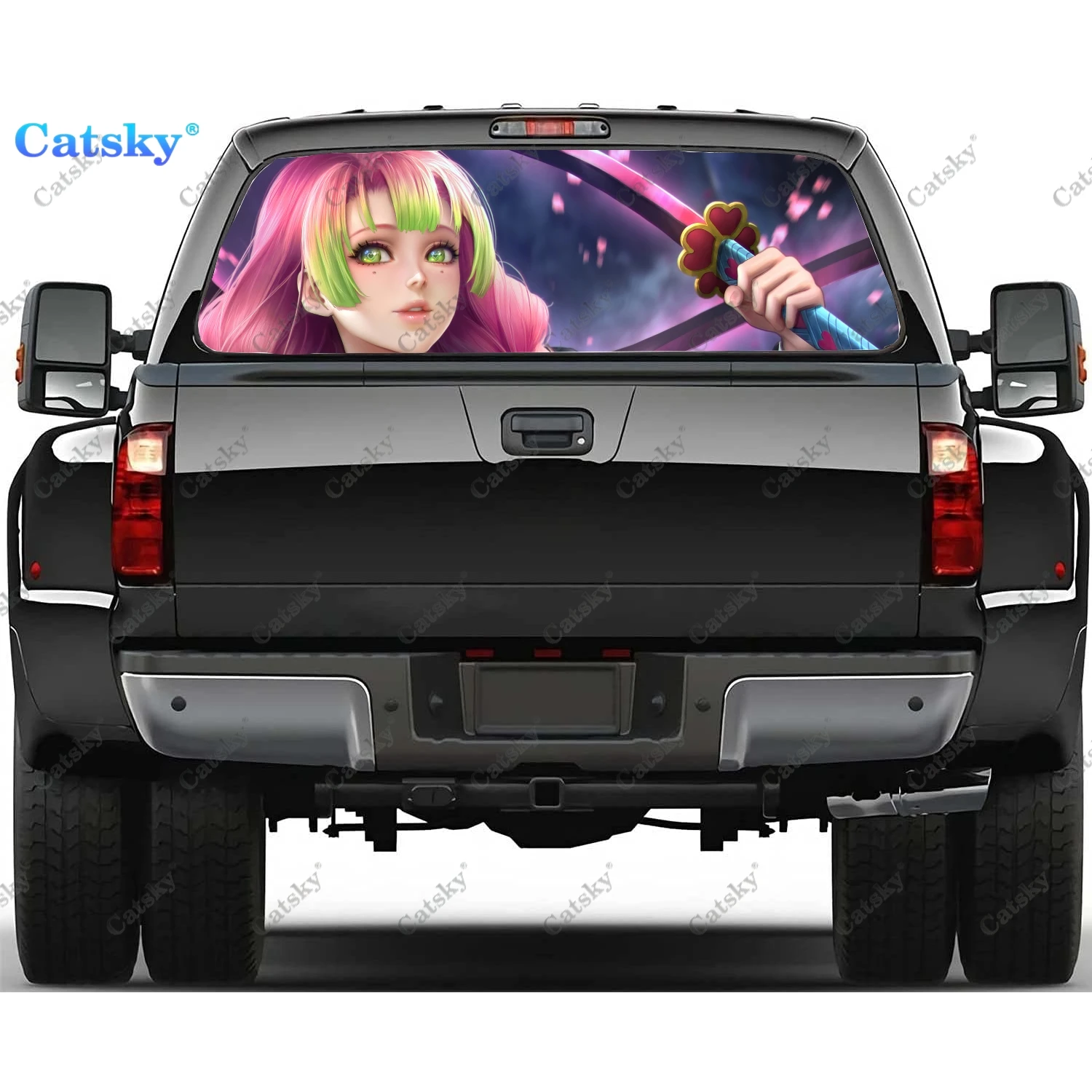 Mitsuri Kanroji Rear Window Decals for Truck,Pickup Window Decal,Rear Window Tint Graphic Perforated Vinyl Truck Sticker
Mitsuri Kanroji Rear Window Decals for Truck,Pickup Window Decal,Rear Window Tint Graphic Perforated Vinyl Truck Sticker
