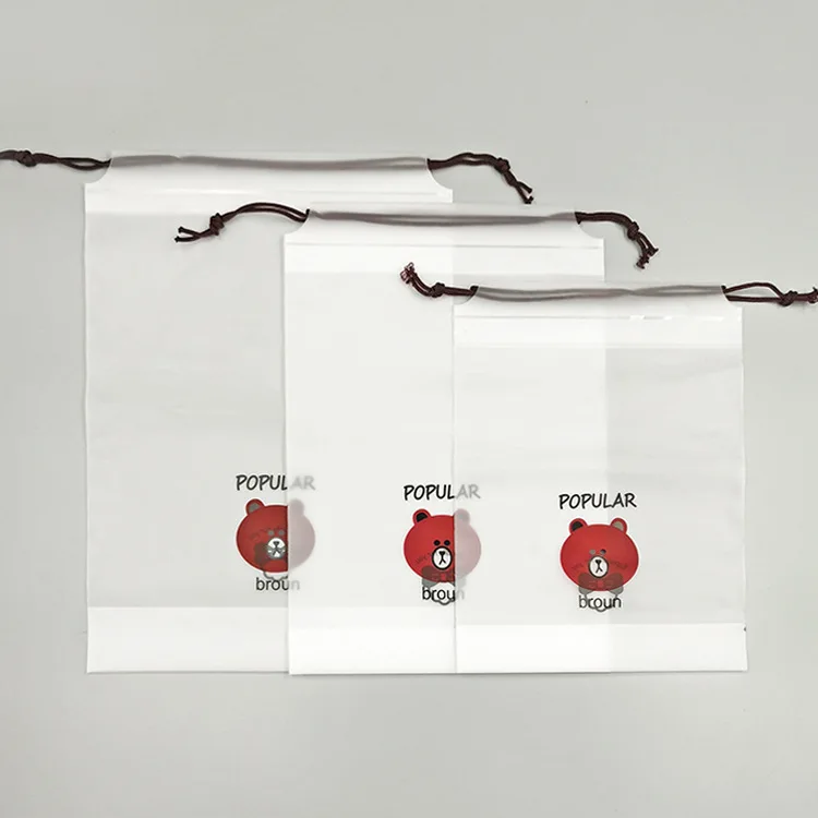 3pc Frosted PE Rope Drawstring Bag Cartoon Bear Drawstring Bag Travel Shoe Facecloth Storage Plastic Bag Organizer Packaging
3pc Frosted PE Rope Drawstring Bag Cartoon Bear Drawstring Bag Travel Shoe Facecloth Storage Plastic Bag Organizer Packaging