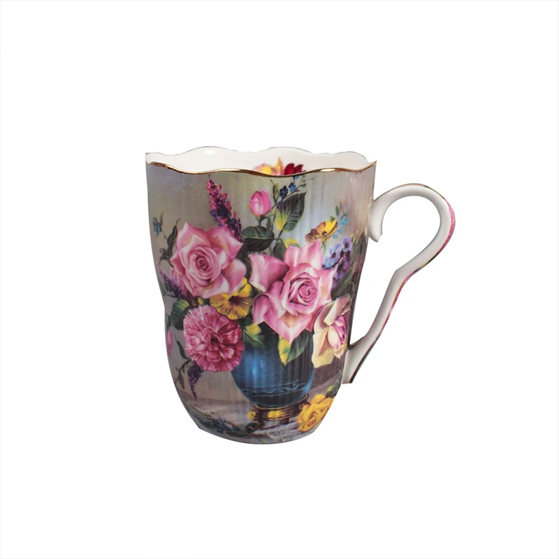 High Bone Porcelain Elegant Coffee Mugs European Milk Tea Cups with Gold Rim Cups High Quality Ceramic Drinkware 260ML
High Bone Porcelain Elegant Coffee Mugs European Milk Tea Cups with Gold Rim Cups High Quality Ceramic Drinkware 260ML
