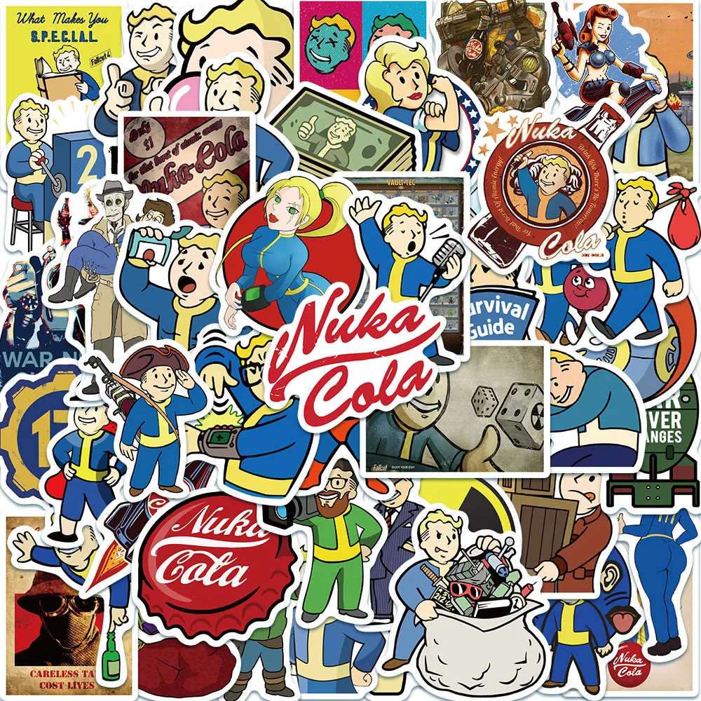 10/50pcs Fallout Nuclear War Game Sticker Laptop Guitar Luggage Fridge Skateboard Car Waterproof Graffiti Sticker Decal Kid Toys
10/50pcs Fallout Nuclear War Game Sticker Laptop Guitar Luggage Fridge Skateboard Car Waterproof Graffiti Sticker Decal Kid Toys