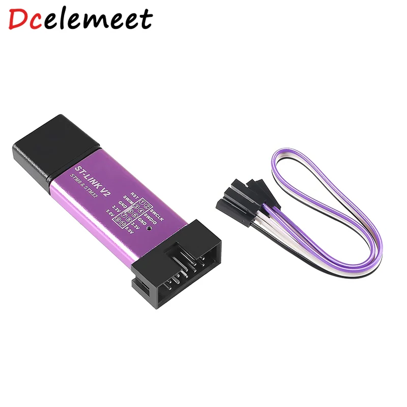 ST LINK Stlink ST-Link V2 Mini STM32 STM8 Simulator Download Programmer Programming With Cover DuPont Cable
ST LINK Stlink ST-Link V2 Mini STM32 STM8 Simulator Download Programmer Programming With Cover DuPont Cable