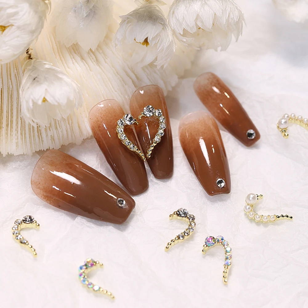 Shinny Rhinestones Half Heart Nail Art Charms Alloy 3D Nail Decoration Rhinestones Manicure Jewelry Luxury Accessories 10Pcs/lot
Shinny Rhinestones Half Heart Nail Art Charms Alloy 3D Nail Decoration Rhinestones Manicure Jewelry Luxury Accessories 10Pcs/lot