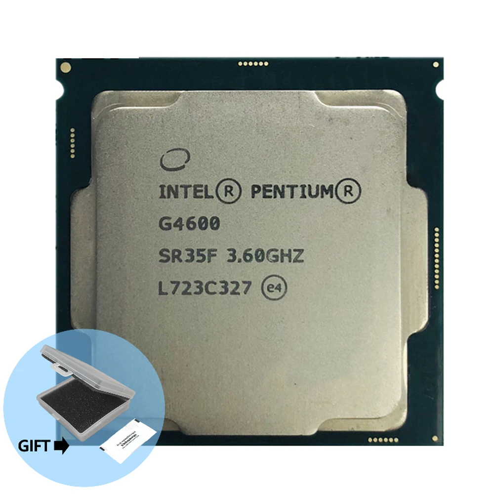 Intel Pentium G4600 3.6 GHz Dual-Core Quad-Thread CPU Processor 3M 51W LGA 1151
Intel Pentium G4600 3.6 GHz Dual-Core Quad-Thread CPU Processor 3M 51W LGA 1151