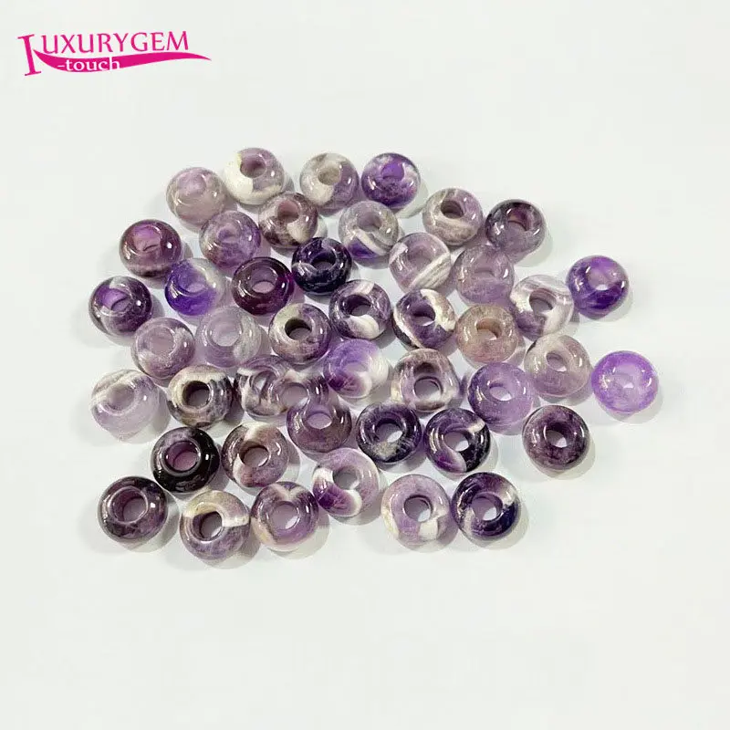 10mm 14mm Natural Amethysts Stone Smooth Annular Shape DIY Large Hole Loose Beads Jewelry Accessories 10Pcs a4747
10mm 14mm Natural Amethysts Stone Smooth Annular Shape DIY Large Hole Loose Beads Jewelry Accessories 10Pcs a4747