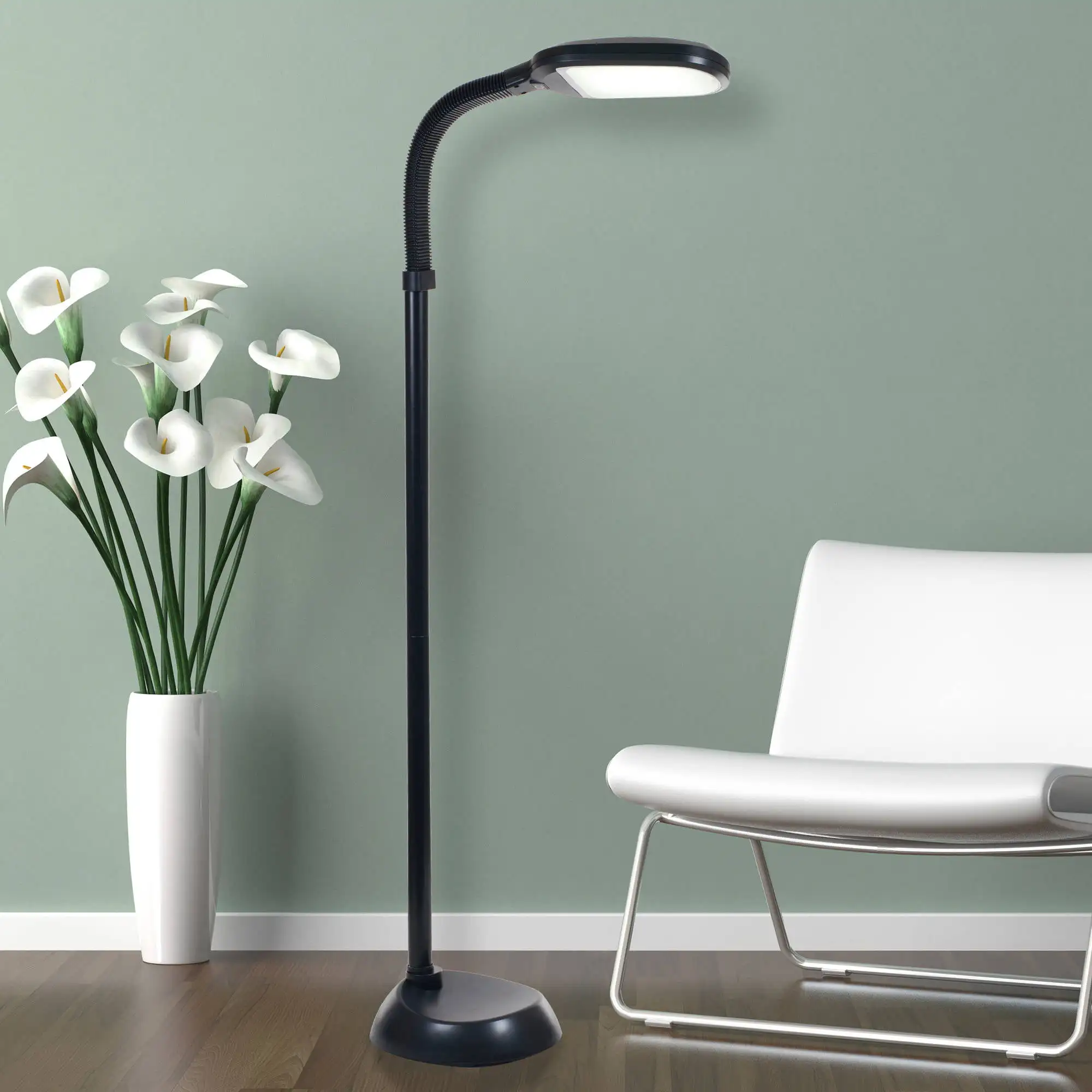 Adjustable Floor Lamp Black Craft LED Lamp Bendable Neck Dimmable Reading Full Spectrum Natural Sunlight
Adjustable Floor Lamp Black Craft LED Lamp Bendable Neck Dimmable Reading Full Spectrum Natural Sunlight