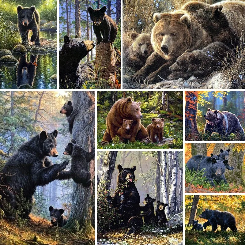 Набор для алмазной вышивки «медведь в лесу»
Набор для алмазной вышивки «медведь в лесу»