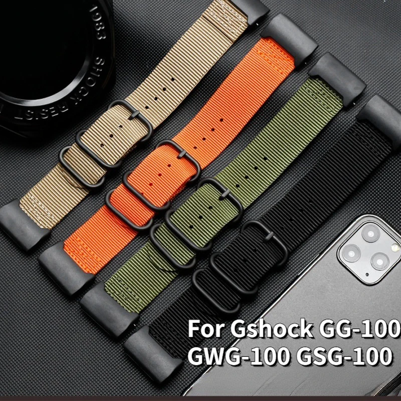 Ремешок нейлоновый для Casio G-SHOCK GG-1000 GWG-100, браслет GWG100, аксессуары для замены ремешка для часов 24 мм
Ремешок нейлоновый для Casio G-SHOCK GG-1000 GWG-100, браслет GWG100, аксессуары для замены ремешка для часов 24 мм