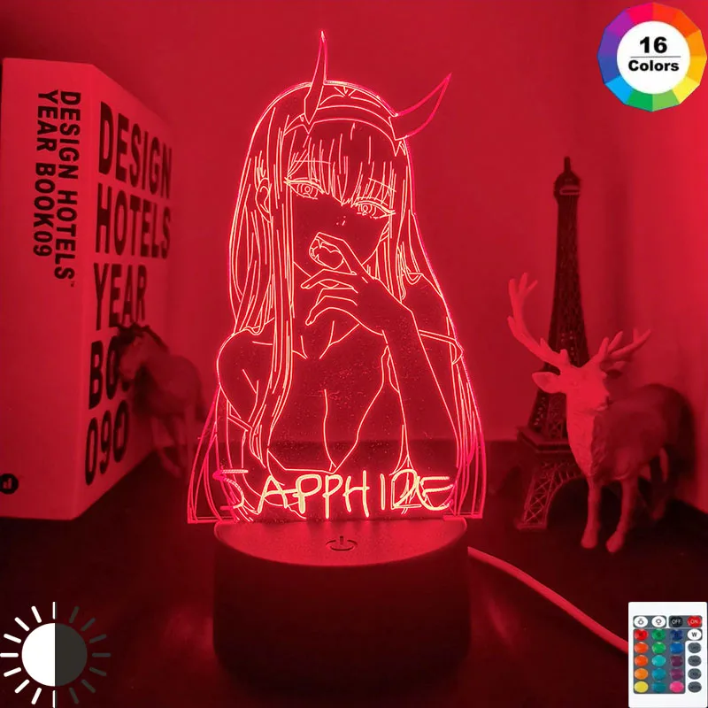 Led Night Light Zero Two sapphire Table 3d Lamp for Bedroom Decor Light Anime Waifu Gift Darling In The Franxx Zero Two Lamp
Led Night Light Zero Two sapphire Table 3d Lamp for Bedroom Decor Light Anime Waifu Gift Darling In The Franxx Zero Two Lamp