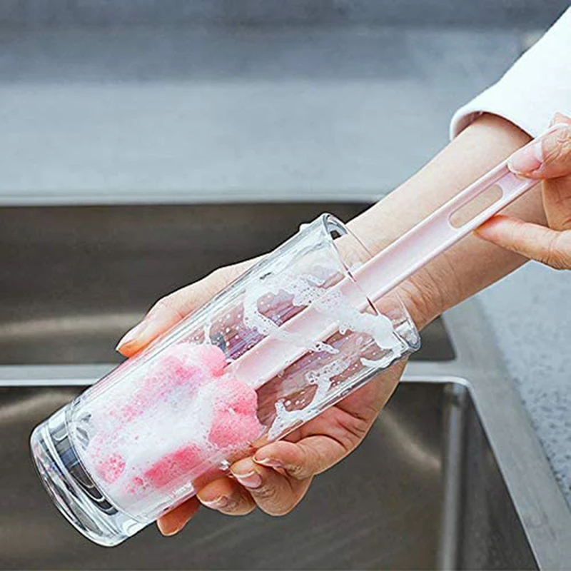 3PCS Long Handle Bottle Brush Soft Flower Shape Sponge Water Bottle Glass Cup Nipple Brushes Non-toxic Kitchen Cleaning Tool
3PCS Long Handle Bottle Brush Soft Flower Shape Sponge Water Bottle Glass Cup Nipple Brushes Non-toxic Kitchen Cleaning Tool