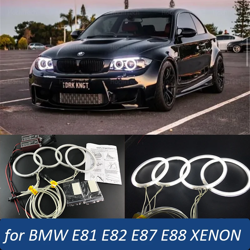 

For BMW 1 Series E81 E82 E87 E88 116i 118i 120i 125i 128i 130i 135i 04-13 Xenon Headlight CCFL Angel Eye halo ring daytime light