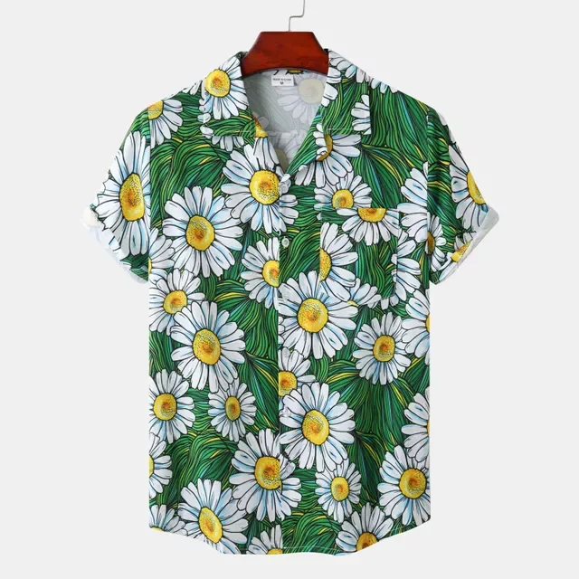Aloha Shirt Men Casual One Button Short Sleeve Wild Men's Beach Shirts Summer Holiday Party Vacation Blouse Print Hawaiian
Aloha Shirt Men Casual One Button Short Sleeve Wild Men's Beach Shirts Summer Holiday Party Vacation Blouse Print Hawaiian