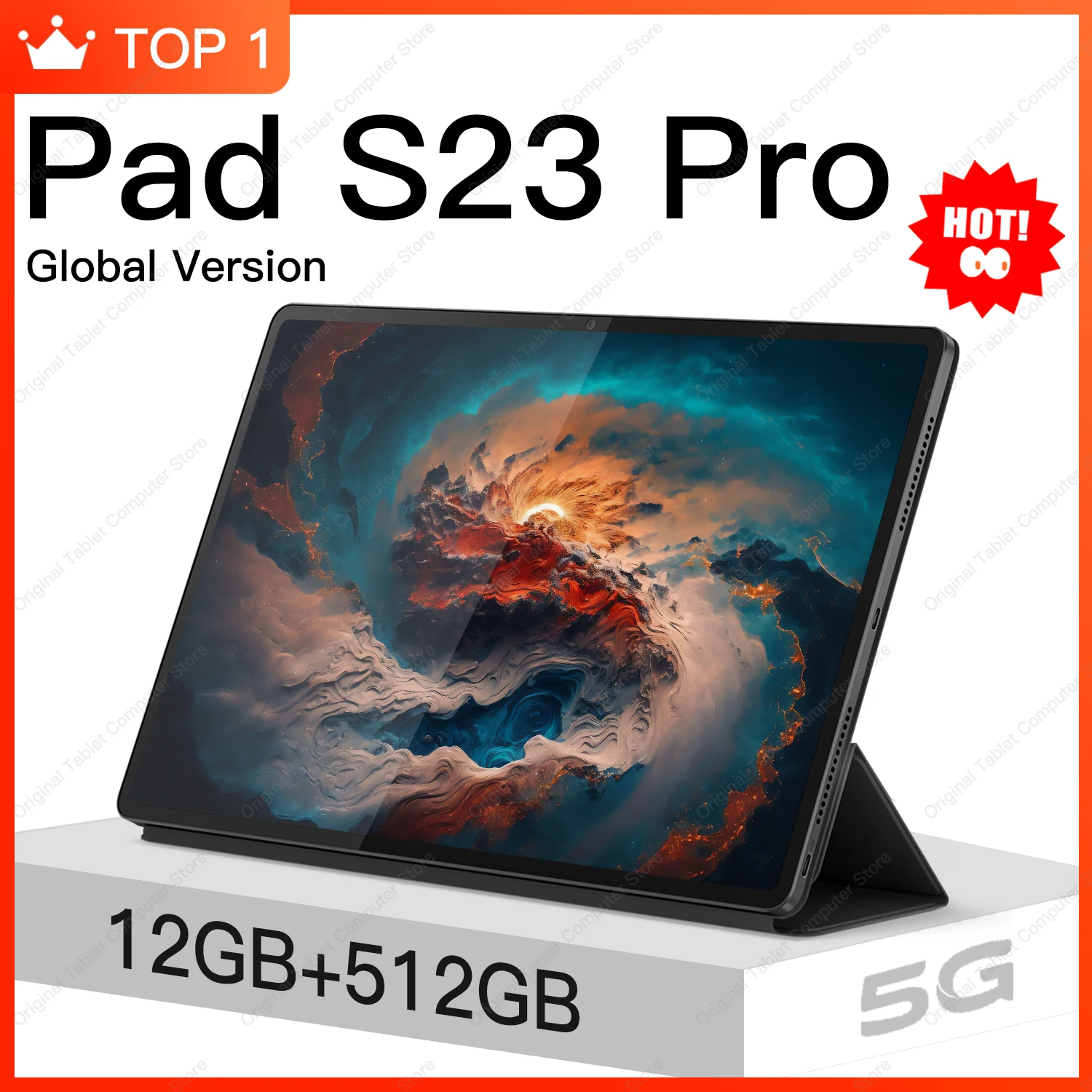 NEW Tablet S23 Pro Android13 Global Version 12GB512GB Snapdragon888 Tablet PC 5G Dual SIM Card WIFI HD 4K Pad 10000mAh Netbook
NEW Tablet S23 Pro Android13 Global Version 12GB512GB Snapdragon888 Tablet PC 5G Dual SIM Card WIFI HD 4K Pad 10000mAh Netbook