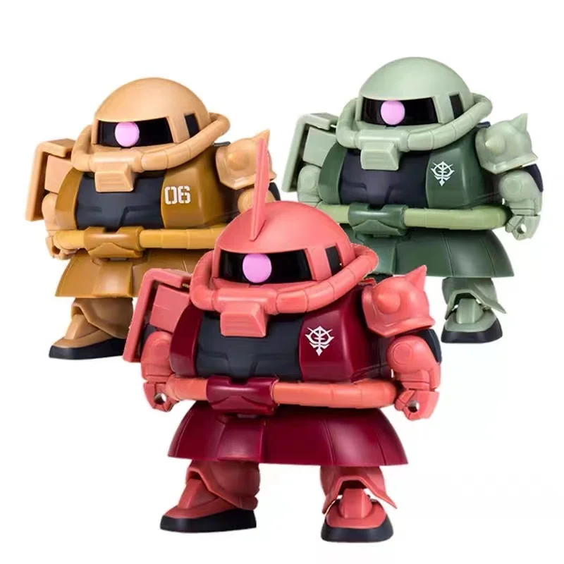

Bandai Genuine Assembled Gashapon Gundam EXCEED MODEL SD-MS01 Zaku Joint Movable Anime Action Figures Toys Gifts for Kids Boys