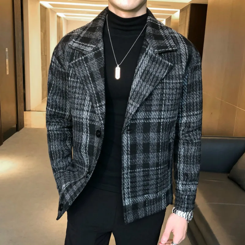 2020 Winter Jackets Men Warm Long Sleeve Plaid Wool Trench Coat Jacket Casual Steetwear Windbreaker Men's Slim Fit Jacket
2020 Winter Jackets Men Warm Long Sleeve Plaid Wool Trench Coat Jacket Casual Steetwear Windbreaker Men's Slim Fit Jacket