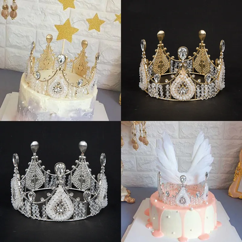 Mini Crown Cake Decoration Princess Topper Crystal Pearl Tiara Children Hair Ornaments Wedding Birthday Party Cake Decoration 
Mini Crown Cake Decoration Princess Topper Crystal Pearl Tiara Children Hair Ornaments Wedding Birthday Party Cake Decoration