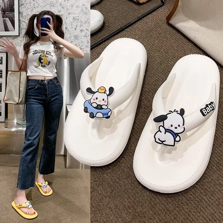 New Kawaii Sanrio Hello Kittys Cinnamoroll Pochacco Cute Flip-Flops Summer Outdoor Beach Anti-Slip Sandals Girls Anime Gift Toys
New Kawaii Sanrio Hello Kittys Cinnamoroll Pochacco Cute Flip-Flops Summer Outdoor Beach Anti-Slip Sandals Girls Anime Gift Toys