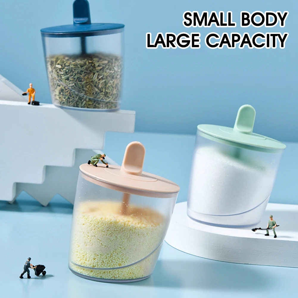 Plastic Seasoning Box Spice Container Combined Lid Spoon Spice Sugar Condiment Canister Kitchenware Storage Box Kitchen Tools
Plastic Seasoning Box Spice Container Combined Lid Spoon Spice Sugar Condiment Canister Kitchenware Storage Box Kitchen Tools