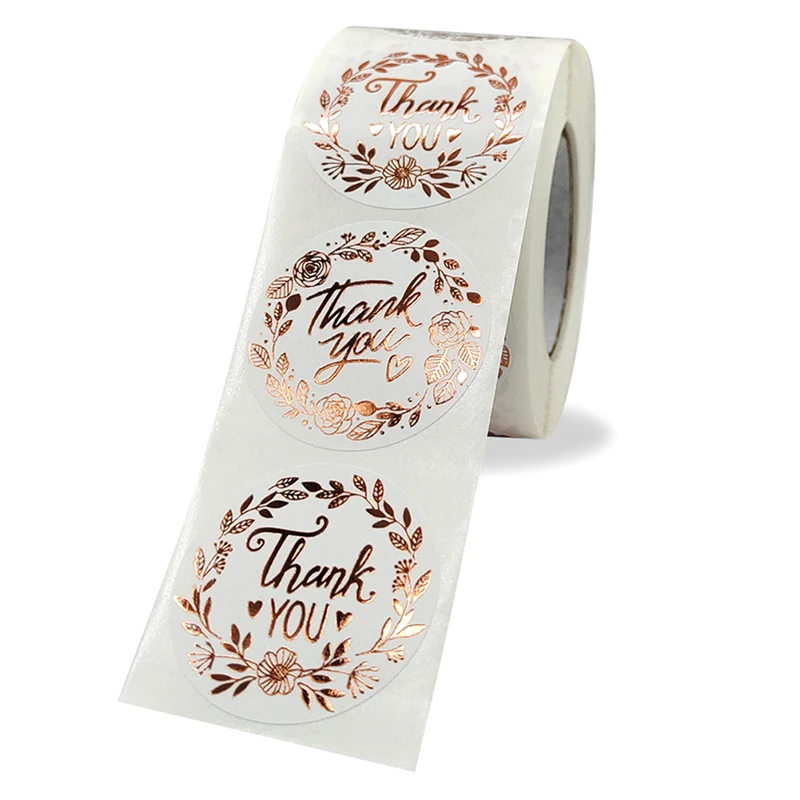 500pcs/roll 1"-2.5cm Roll Print Thank You Olive Branch Hot Rose Gold Sticker Label Sticker Decorative Candy Bags Cookie Bags
500pcs/roll 1"-2.5cm Roll Print Thank You Olive Branch Hot Rose Gold Sticker Label Sticker Decorative Candy Bags Cookie Bags