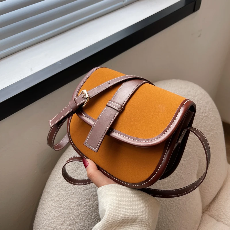 Nubuck PU Leather Flap Crossbody Bags For Women Saddle Luxury Designer Handbags And Purses Trendy Ladies Small Shoulder Bag
Nubuck PU Leather Flap Crossbody Bags For Women Saddle Luxury Designer Handbags And Purses Trendy Ladies Small Shoulder Bag