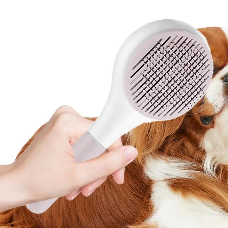 Cat Grooming Brush Self Cleaning Tangled Hair Slicker Brush WithClick Non Slip Hair Removal Tool For Gently Removes Loose
Cat Grooming Brush Self Cleaning Tangled Hair Slicker Brush WithClick Non Slip Hair Removal Tool For Gently Removes Loose