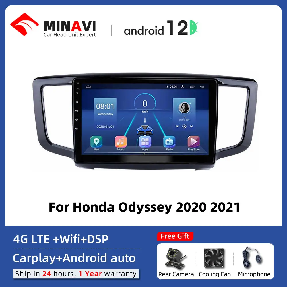 Автомобильная магнитола, мультимедийный плеер на Android 12, с 10 "сенсорным экраном, GPS, DVD, для Honda Odyssey 2020 2021 Carplay DSP
Автомобильная магнитола, мультимедийный плеер на Android 12, с 10 "сенсорным экраном, GPS, DVD, для Honda Odyssey 2020 2021 Carplay DSP