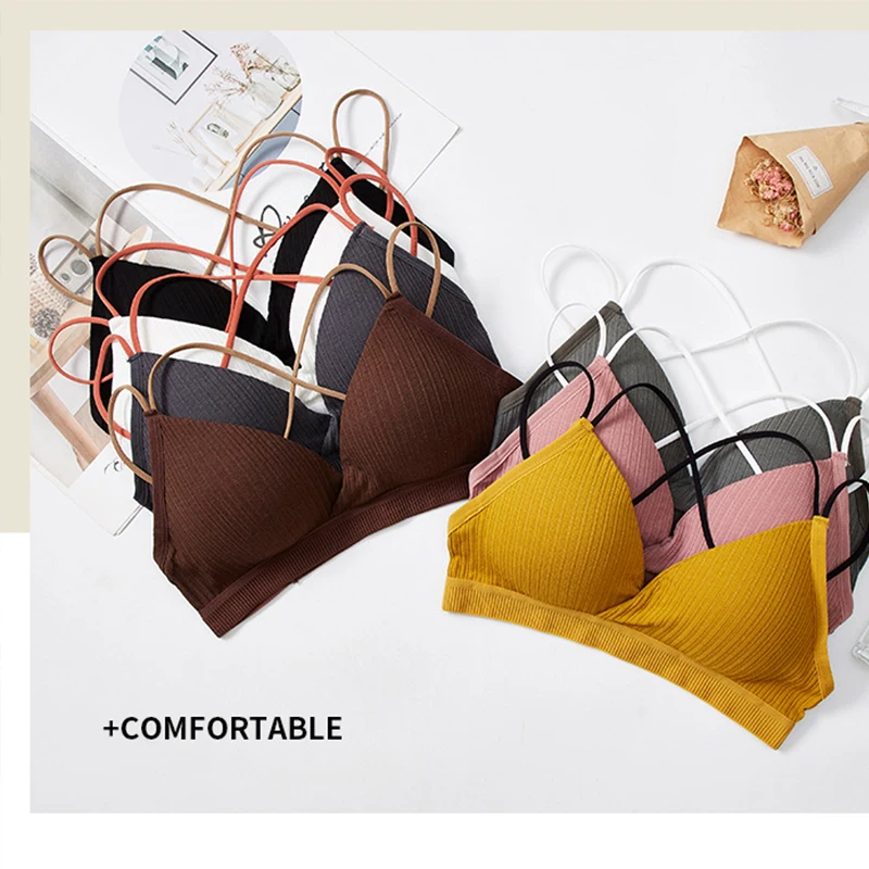 Sexy Women Bra Push Up Bra Tops Lingerie Lady wireless Female Underwear Bralette Cross seamless bra Cropped Female Underwear Top
Sexy Women Bra Push Up Bra Tops Lingerie Lady wireless Female Underwear Bralette Cross seamless bra Cropped Female Underwear Top