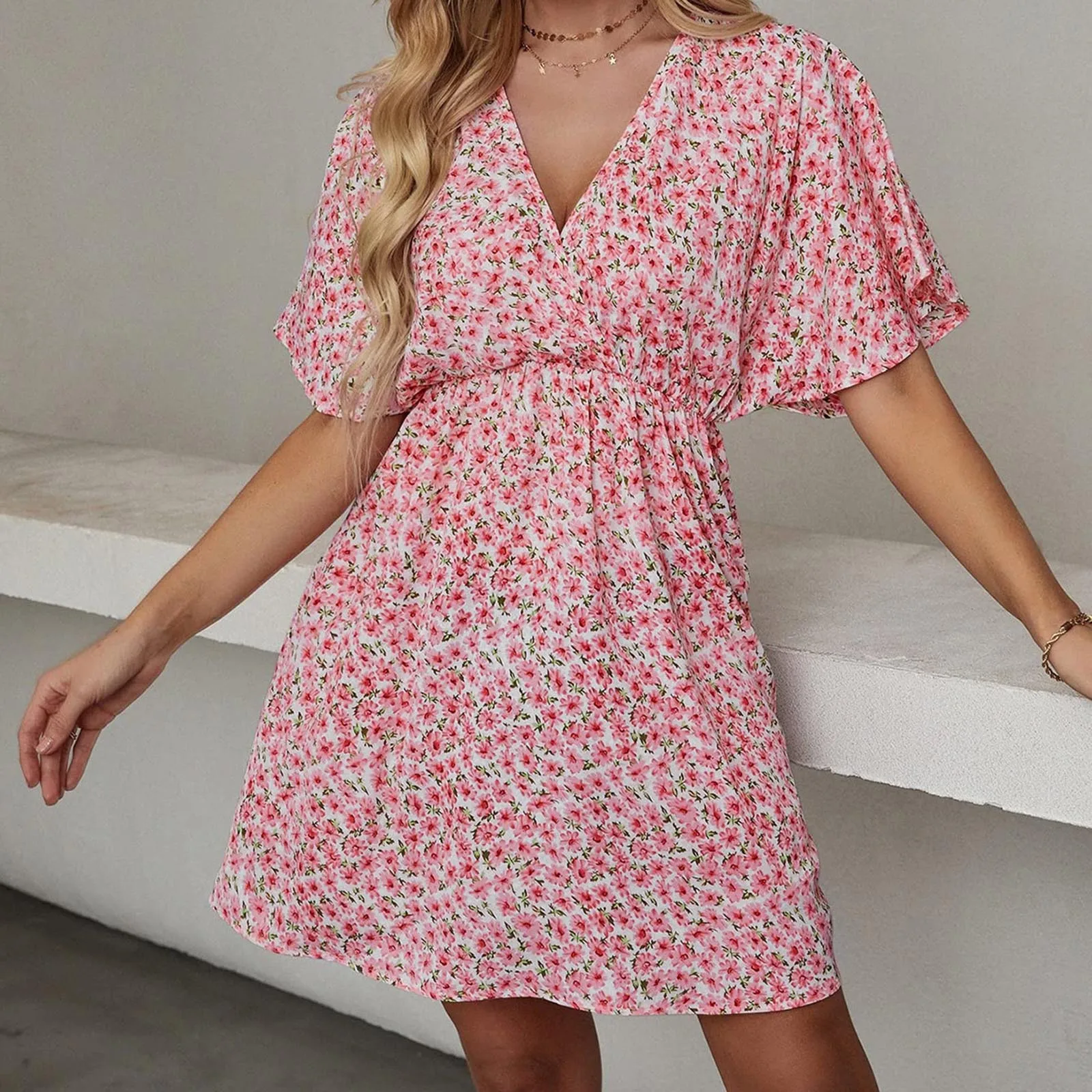 Ladies Vintage Fashion Leopard Print Short Summer Dress Women Casual V Neck Party Beach Mini Dress Short Flowy Sundress Female
Ladies Vintage Fashion Leopard Print Short Summer Dress Women Casual V Neck Party Beach Mini Dress Short Flowy Sundress Female