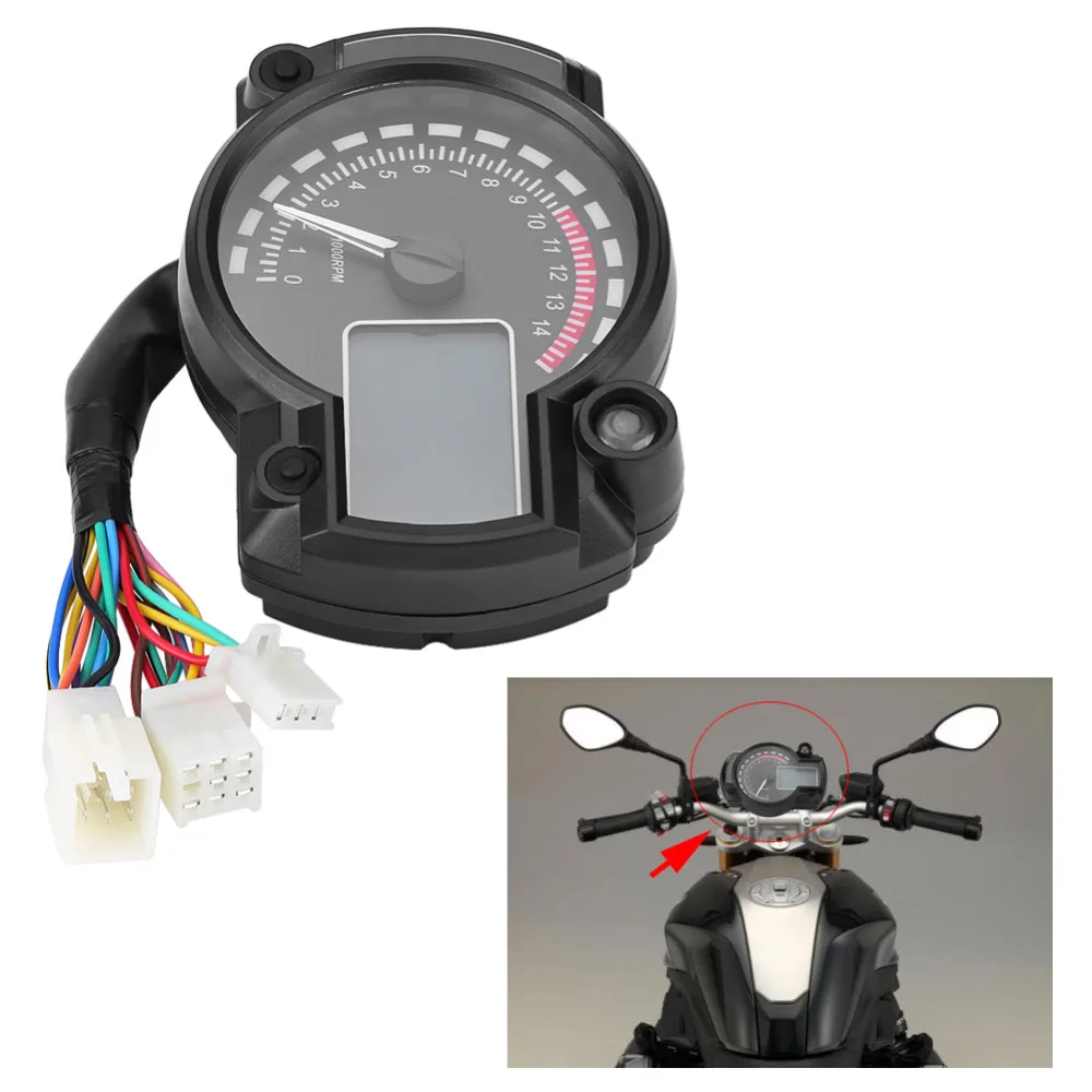Motorcycle Digital Light LCD Speedometer Odometer Tachometer W/ Speed Sensor 7 Color Display Oil Level Meter Modern Universal
Motorcycle Digital Light LCD Speedometer Odometer Tachometer W/ Speed Sensor 7 Color Display Oil Level Meter Modern Universal