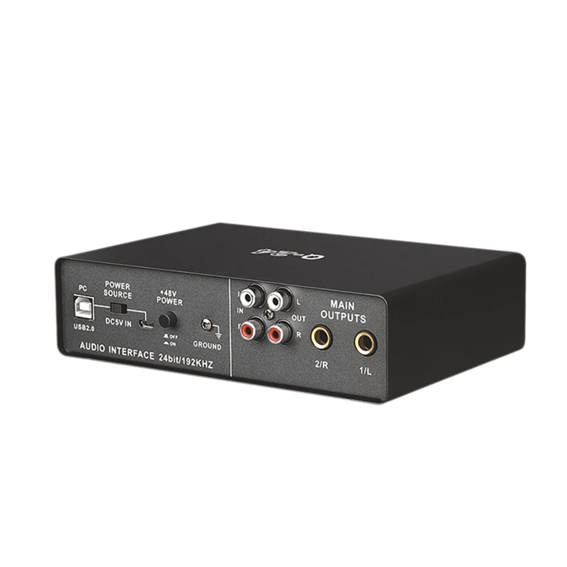 External Sound Card Two Input And Four Output 48V Phantom Stereo Sound Card Plug And Play Suitable For Windows Linux PC
External Sound Card Two Input And Four Output 48V Phantom Stereo Sound Card Plug And Play Suitable For Windows Linux PC