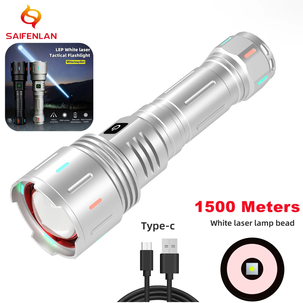 Rechargeable Flashlights Torch Super Bright Powerful Long-shot Spotlight Flashlight Zoom IPX6 Waterproof for Hiking, Camping
Rechargeable Flashlights Torch Super Bright Powerful Long-shot Spotlight Flashlight Zoom IPX6 Waterproof for Hiking, Camping