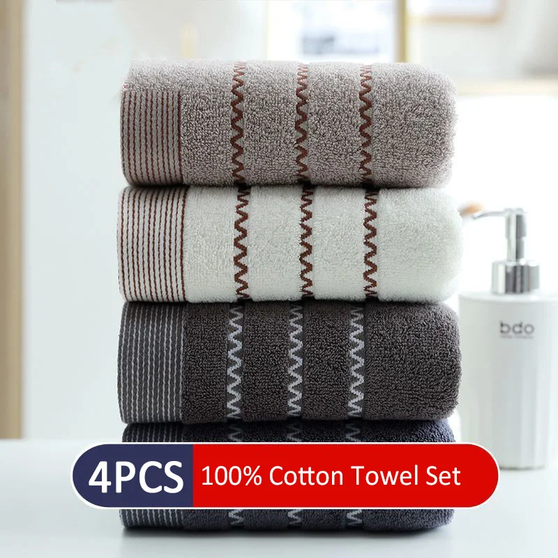 4pcs Bath Towel Set Super Soft Comfortable Water Absorbing High End Towel 100% Cotton Affinity Face Towel Adult Beach Towel
4pcs Bath Towel Set Super Soft Comfortable Water Absorbing High End Towel 100% Cotton Affinity Face Towel Adult Beach Towel