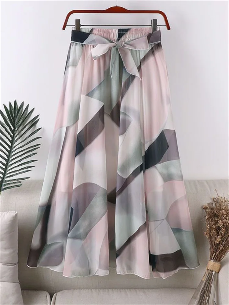 2022 Summer New Fairy Mid-length Chiffon Print Bow Bohemian Beach Skirt Women's Skirt School Uniform Aesthetic Skirts Y2k Grunge
2022 Summer New Fairy Mid-length Chiffon Print Bow Bohemian Beach Skirt Women's Skirt School Uniform Aesthetic Skirts Y2k Grunge