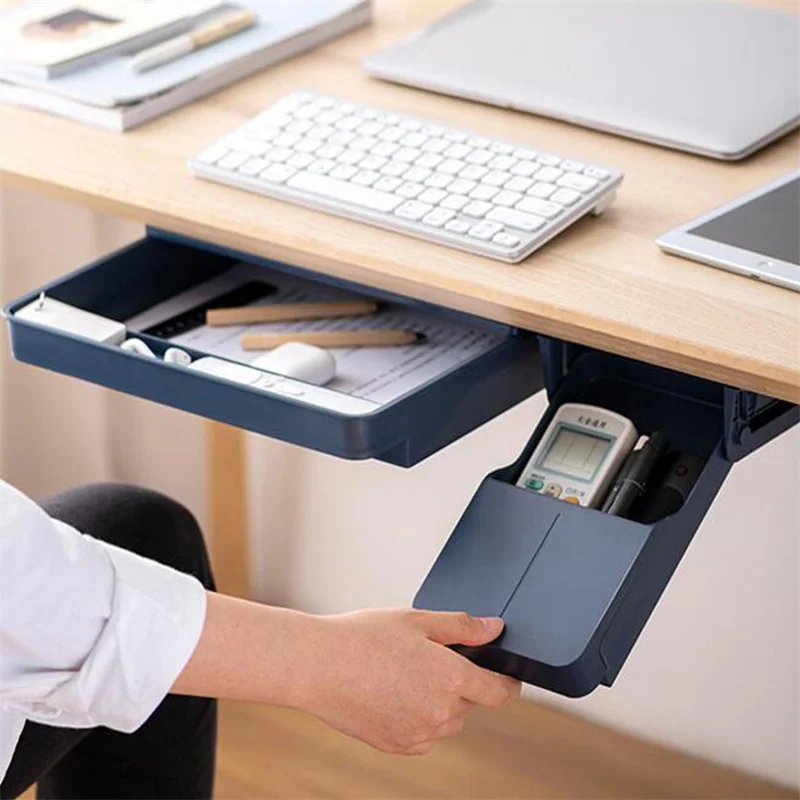 Under Desk Drawer Adhesive Storage Box For Office Pen Holder Hidden Sorting Box Home Kitchen Knife Fork Storage Organizers
Under Desk Drawer Adhesive Storage Box For Office Pen Holder Hidden Sorting Box Home Kitchen Knife Fork Storage Organizers