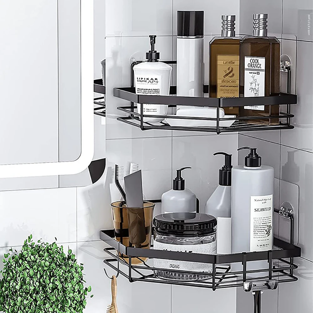 Bathroom Shelf Shower Caddy Holder Stainless Steel Triangle Shelves Punch-free Kitchen Corner Storage Rack Bathroom Accessories
Bathroom Shelf Shower Caddy Holder Stainless Steel Triangle Shelves Punch-free Kitchen Corner Storage Rack Bathroom Accessories