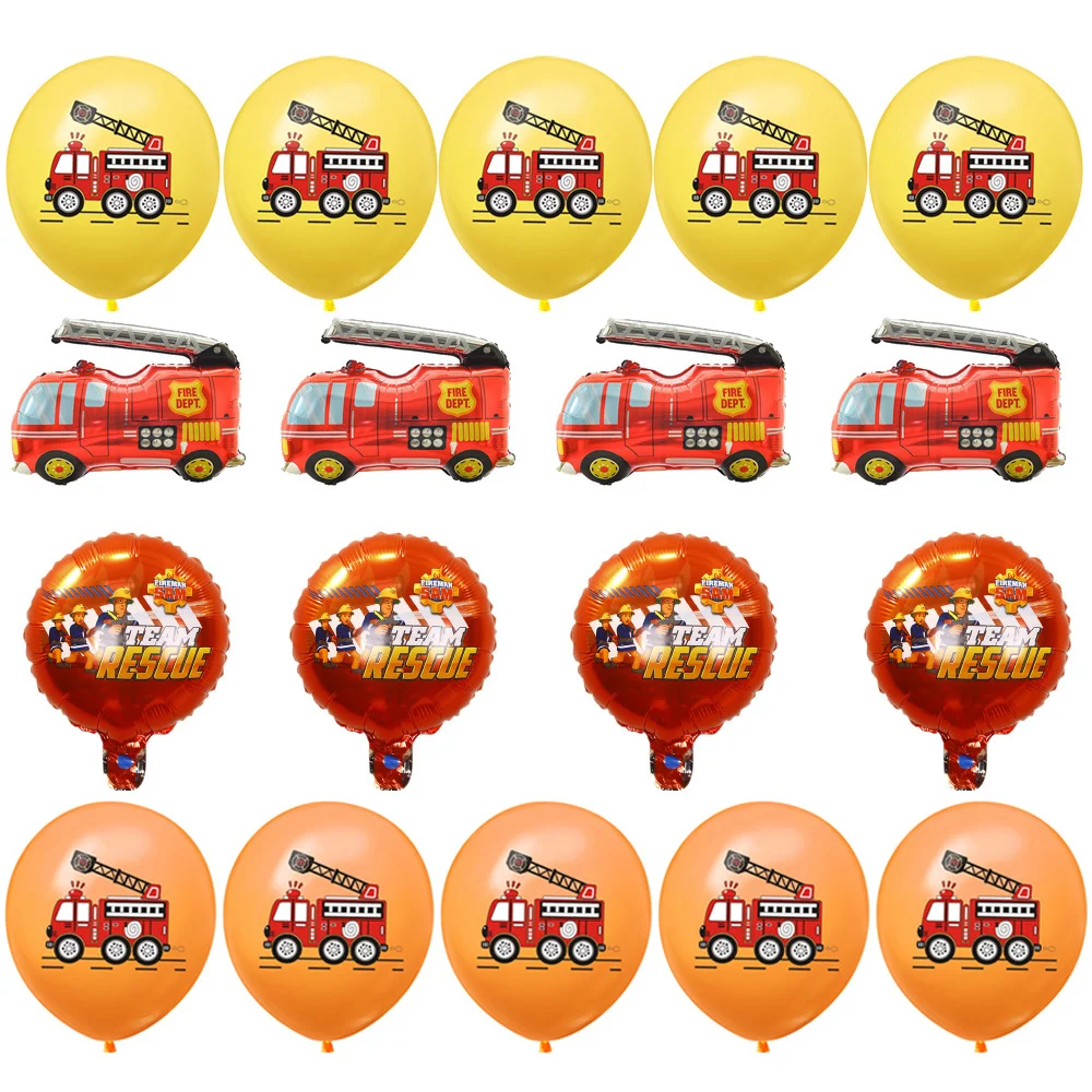 Fireman Sam Party Supplies Fire Truck Foil Balloon Fire Latex Ballons for Firefighter Birthday Decoration Child Gifts
Fireman Sam Party Supplies Fire Truck Foil Balloon Fire Latex Ballons for Firefighter Birthday Decoration Child Gifts