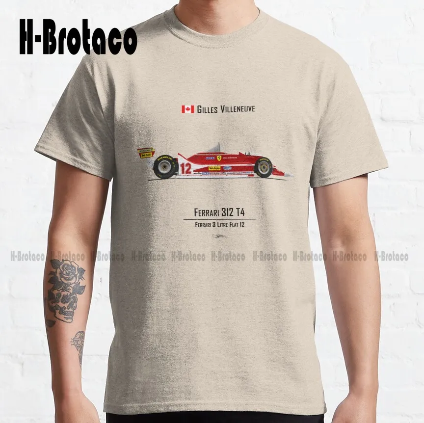 Gilles Villeneuve - 312 T4 Classic T-Shirt Shirts For Men Cotton Outdoor Simple Vintag Casual Tee Shirts Fashion Tshirt Summer
Gilles Villeneuve - 312 T4 Classic T-Shirt Shirts For Men Cotton Outdoor Simple Vintag Casual Tee Shirts Fashion Tshirt Summer