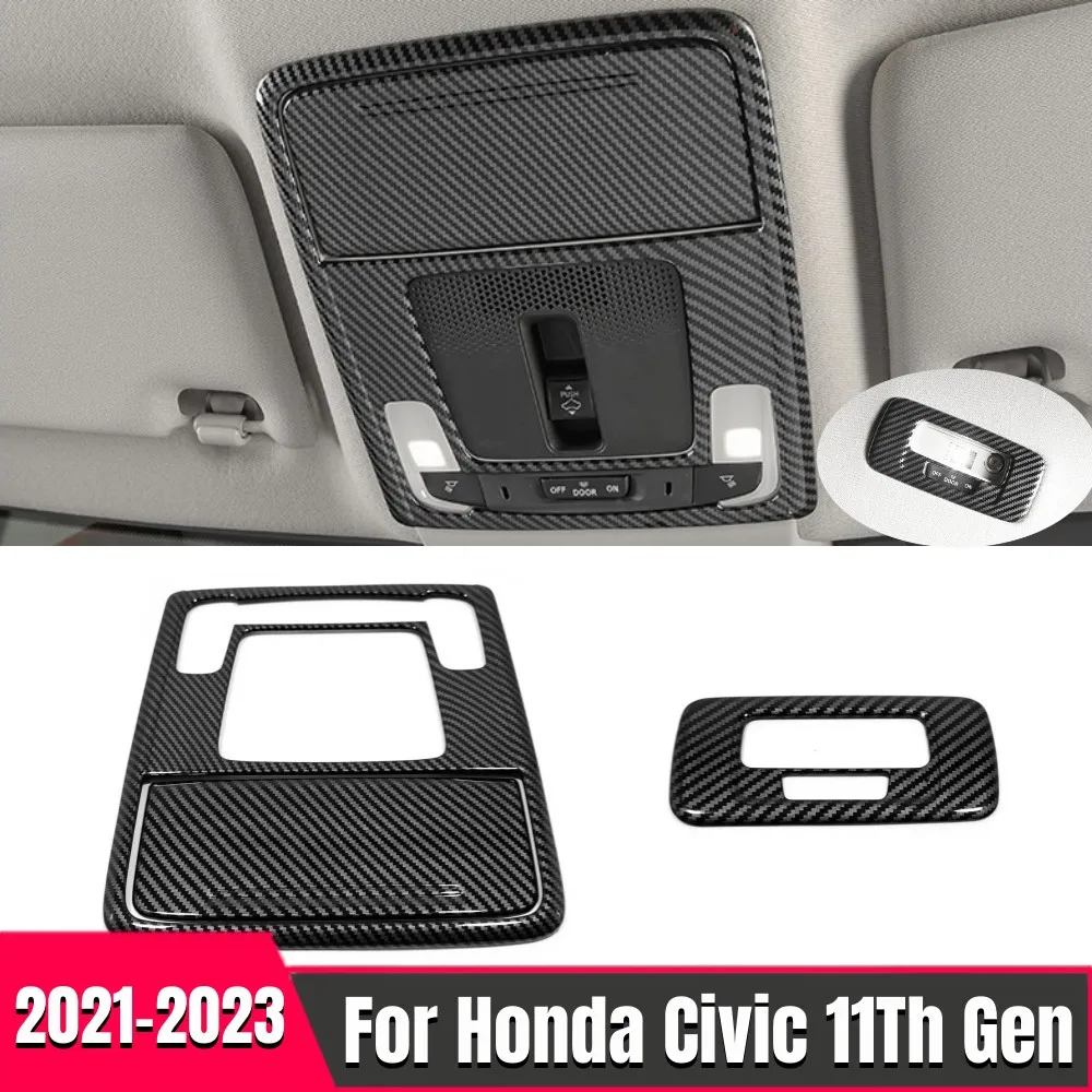 Car Front Rear Reading Light Lamp Cover Decoration Cover Carbon Silver Red Trim For Honda Civic 11th Gen 2021-2023 Accessories
Car Front Rear Reading Light Lamp Cover Decoration Cover Carbon Silver Red Trim For Honda Civic 11th Gen 2021-2023 Accessories