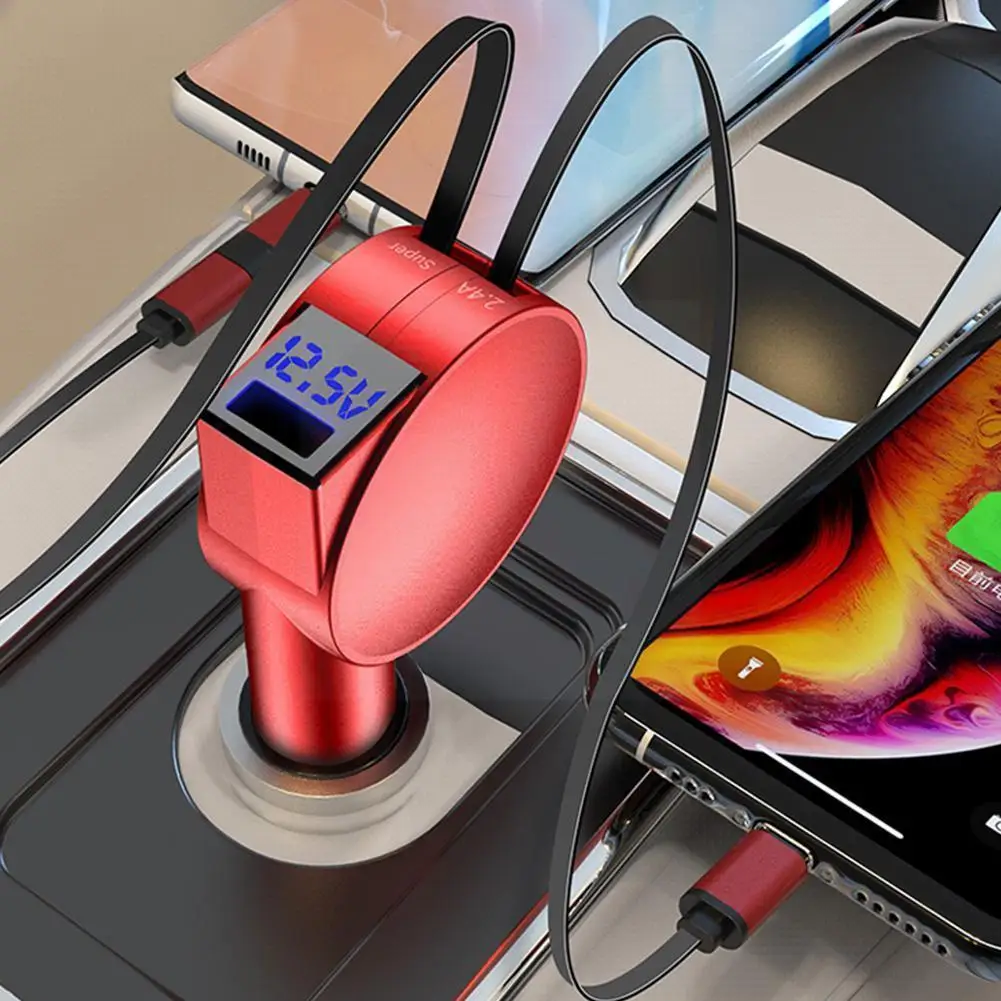 Telescopic Car Charger 3-in-1 Car Adapter 60W Universal USB Power Adapter 40W Super Fast Charge For Iphone For Android P7V8
Telescopic Car Charger 3-in-1 Car Adapter 60W Universal USB Power Adapter 40W Super Fast Charge For Iphone For Android P7V8