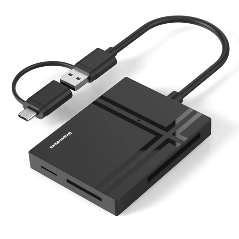 5Gbps USB3.0 Type-C Card Reader,5 in 1 Multifunction TF-SD-XD-CF-MS Secure Digital Memory Card Reader No Drive Need
5Gbps USB3.0 Type-C Card Reader,5 in 1 Multifunction TF-SD-XD-CF-MS Secure Digital Memory Card Reader No Drive Need