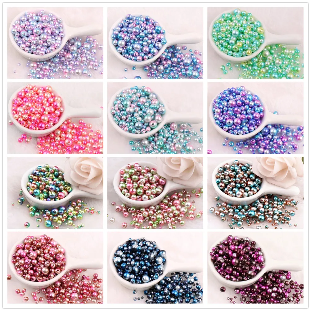 3mm - 12mm Size Mermaid Color Round Imitation Rainbow Color Straight Hole Plastic Imitation Pearl Embroidery And Jewelry Making
3mm - 12mm Size Mermaid Color Round Imitation Rainbow Color Straight Hole Plastic Imitation Pearl Embroidery And Jewelry Making