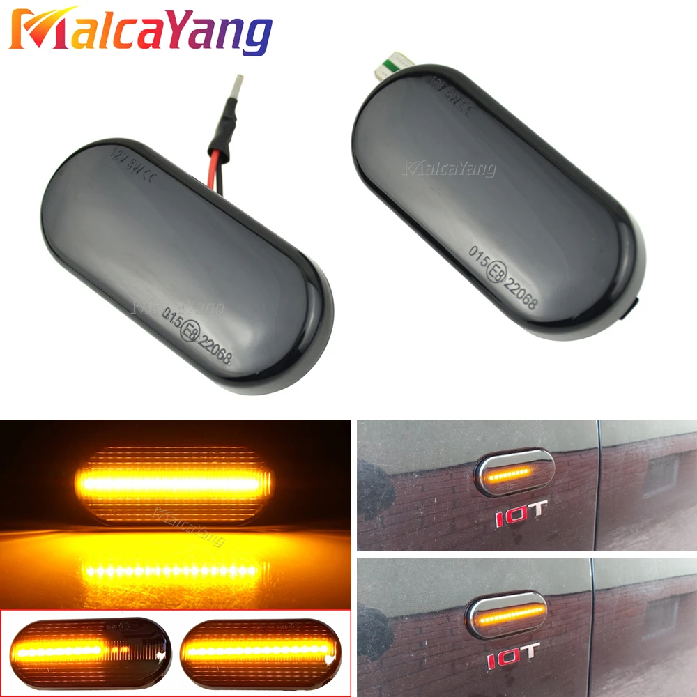 2 Pieces For Volkswagen VW Golf3 4 Bora Lupo Passat Polo Smoke Lens Dynamic Flowing LED Turn Signal Light Side Marker Lamp
2 Pieces For Volkswagen VW Golf3 4 Bora Lupo Passat Polo Smoke Lens Dynamic Flowing LED Turn Signal Light Side Marker Lamp