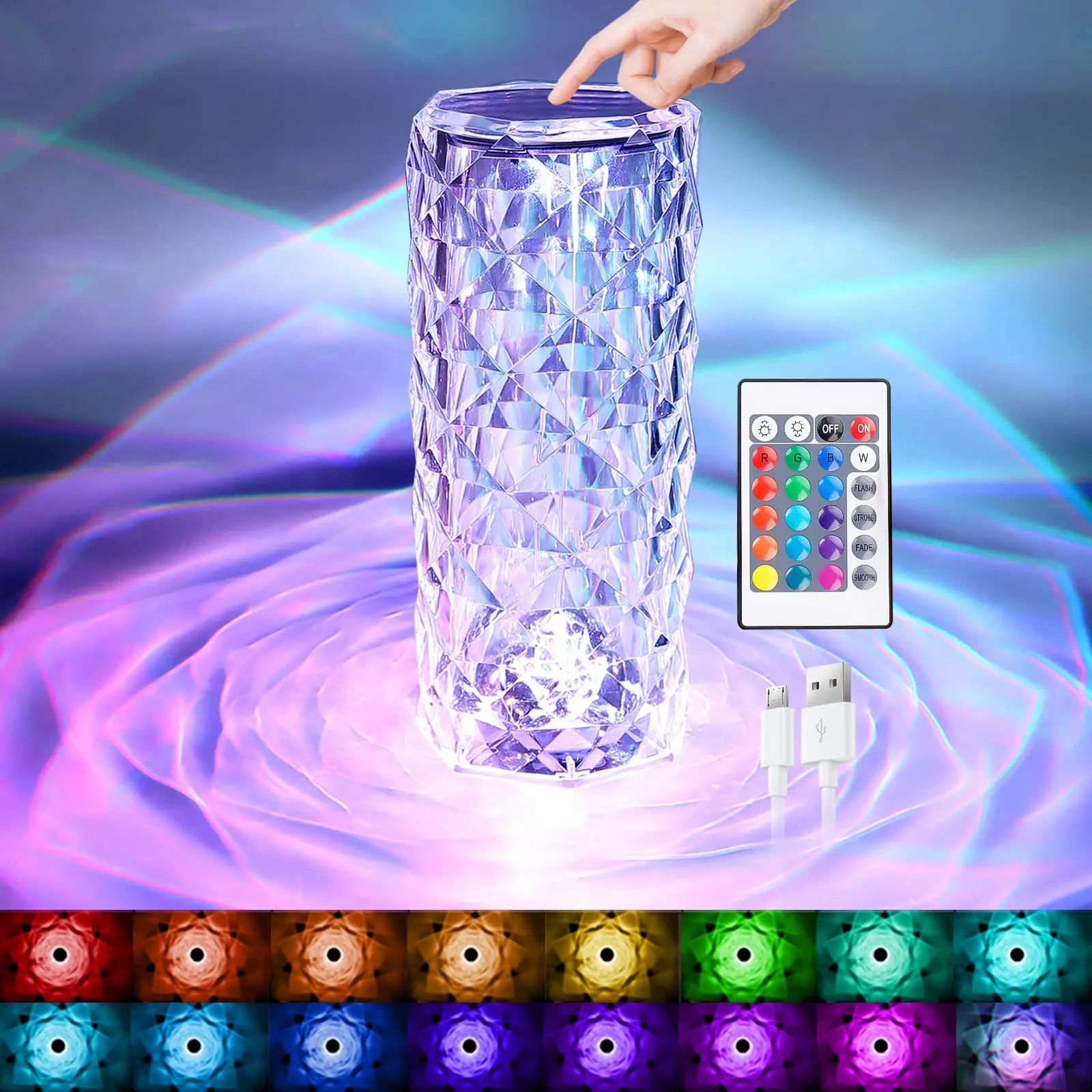 USB Роза хрустальная лампа 3/16 цветов RGB креативная атмосфера ночник Светодиодная романтическая фотолампа для вечеринки обеденной комнаты де...
USB Роза хрустальная лампа 3/16 цветов RGB креативная атмосфера ночник Светодиодная романтическая фотолампа для вечеринки обеденной комнаты де...