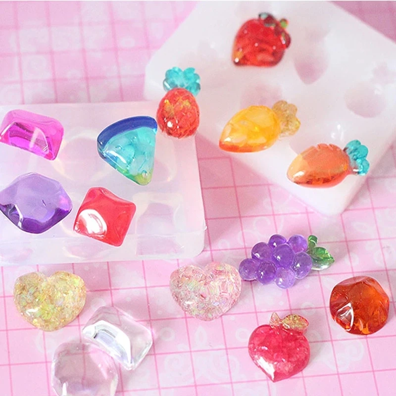 2Pcs Gem Jewelry Silicone Mold Fruit Shape for Polymer Clay Crafting Resin Epoxy Pendant Earrings Making Casting Crafts
2Pcs Gem Jewelry Silicone Mold Fruit Shape for Polymer Clay Crafting Resin Epoxy Pendant Earrings Making Casting Crafts