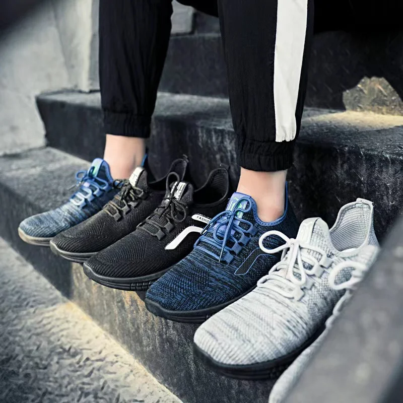 Men's Solid Color Sneakers Flying Weave Sports Shoes Comfortable Running Shoes Outdoor Men Athletic Shoes
Men's Solid Color Sneakers Flying Weave Sports Shoes Comfortable Running Shoes Outdoor Men Athletic Shoes