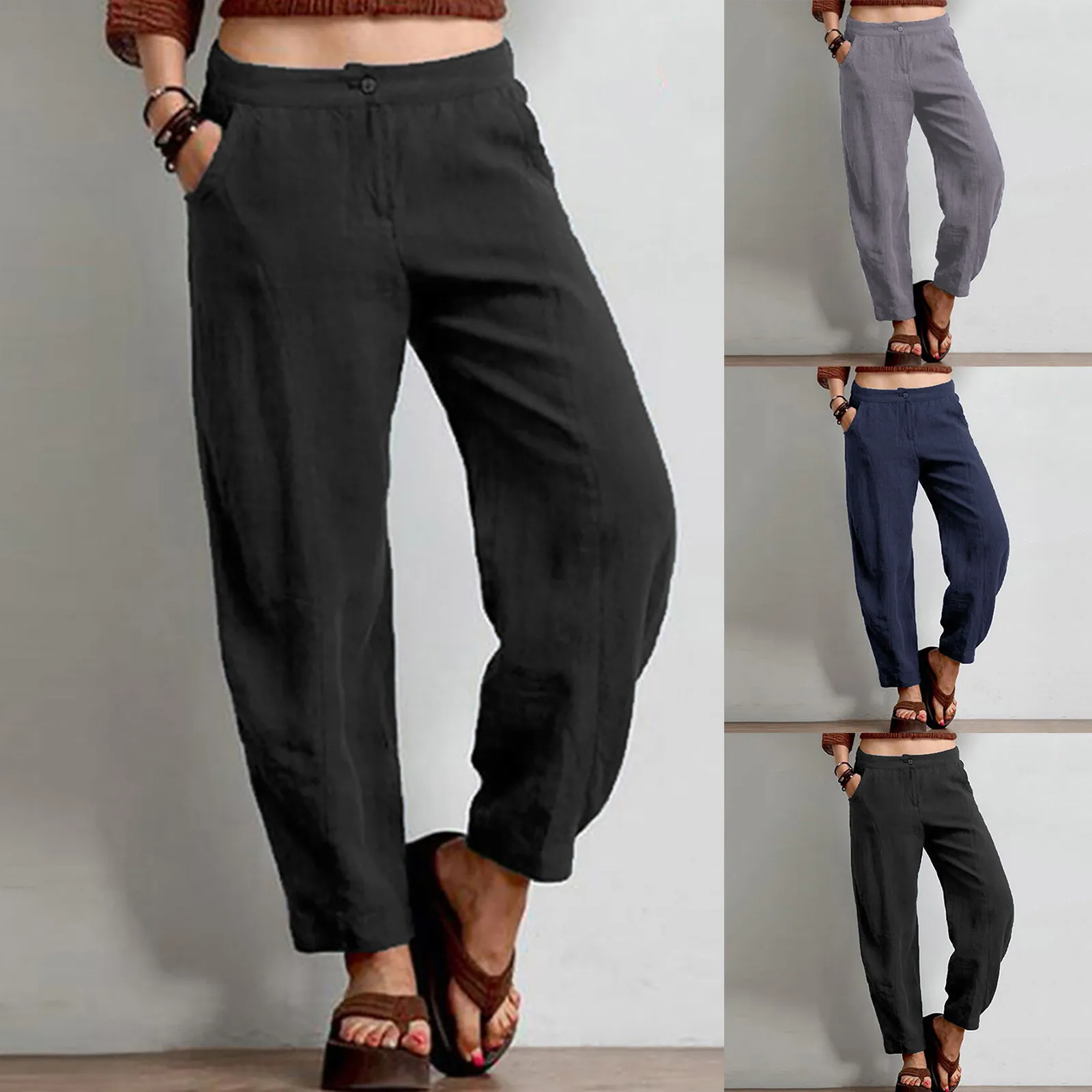 

Organic Cotton Yoga Pants Wide Leg Crotch Retro Pants Jumpsuit Yoga And Women's Printed Loose Men's Pants Yoga Pants Flare Leg