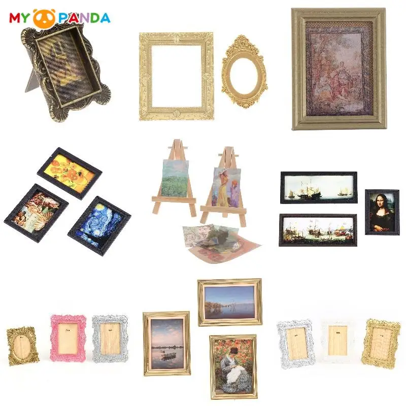 1:12 Dollhouse Miniature Retro Photo Picture Frames Painting Oil Painting Mural Wall Picture Doll House Living Room Decor Toys
1:12 Dollhouse Miniature Retro Photo Picture Frames Painting Oil Painting Mural Wall Picture Doll House Living Room Decor Toys