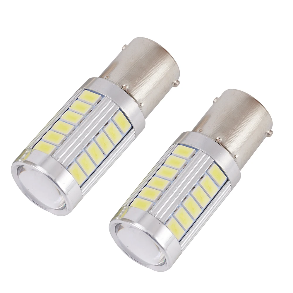 2PCS Car Reversing Light Bulb White LED BA15S P21W 1156 Reversing Lamp 33-SMD 5630 12V Durable Car Lighting Part
2PCS Car Reversing Light Bulb White LED BA15S P21W 1156 Reversing Lamp 33-SMD 5630 12V Durable Car Lighting Part