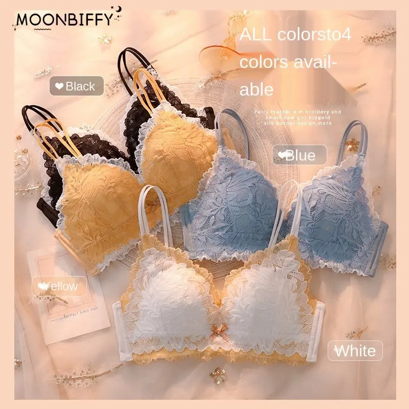 Japanese Style Bra Briefs Set Sexy Lace Underwear Fashion Push Up Comfort Brassiere New Small Bra Lingerie Without Steel Ring
Japanese Style Bra Briefs Set Sexy Lace Underwear Fashion Push Up Comfort Brassiere New Small Bra Lingerie Without Steel Ring